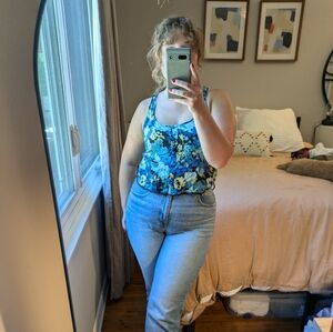 Free People Floral Tank